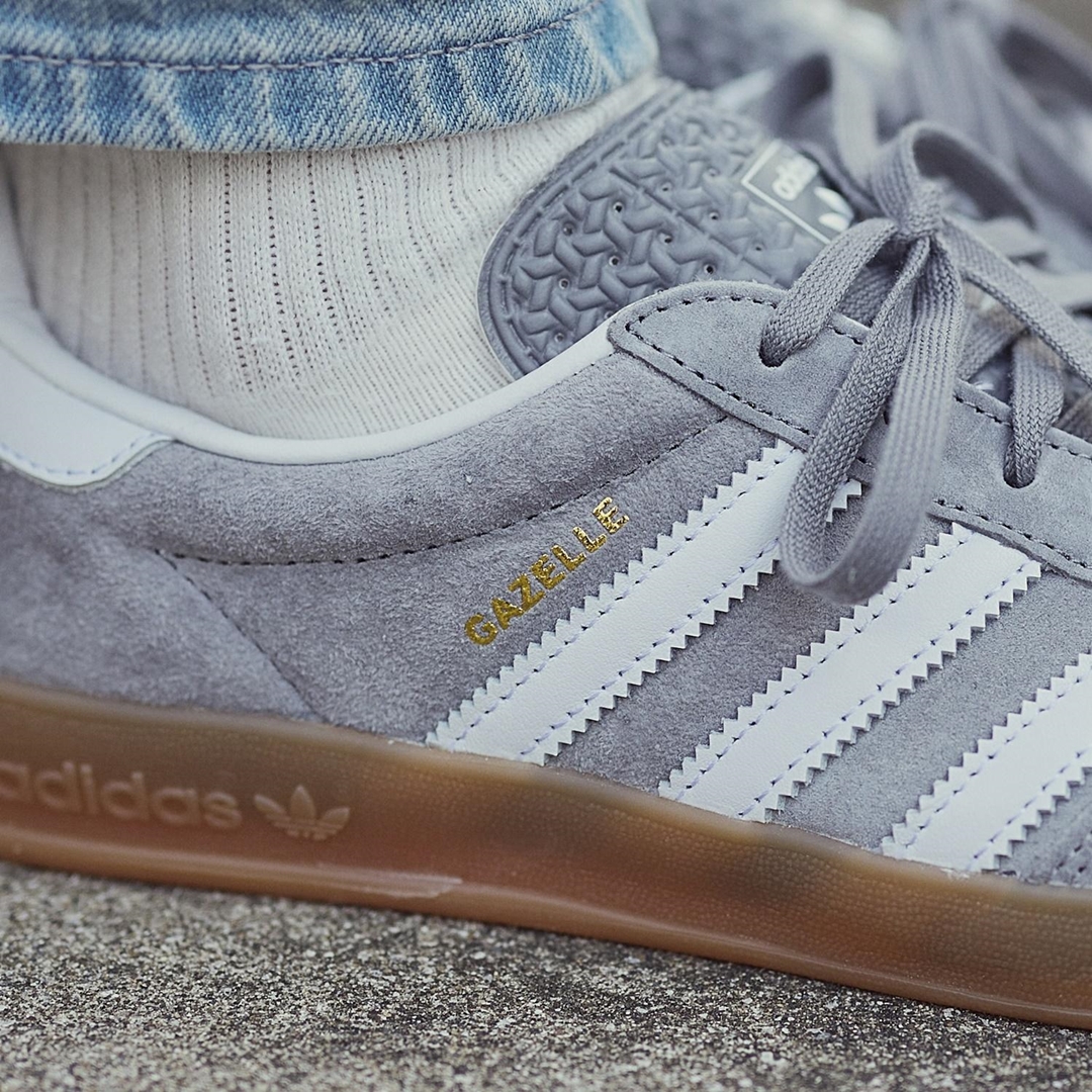 adidas Originals GAZELLE INDOOR “Grey Three/White/Gum” (アディダス オリジナルス ガゼル インドア “グレースリー/ホワイト/ガム”) [ID0978]