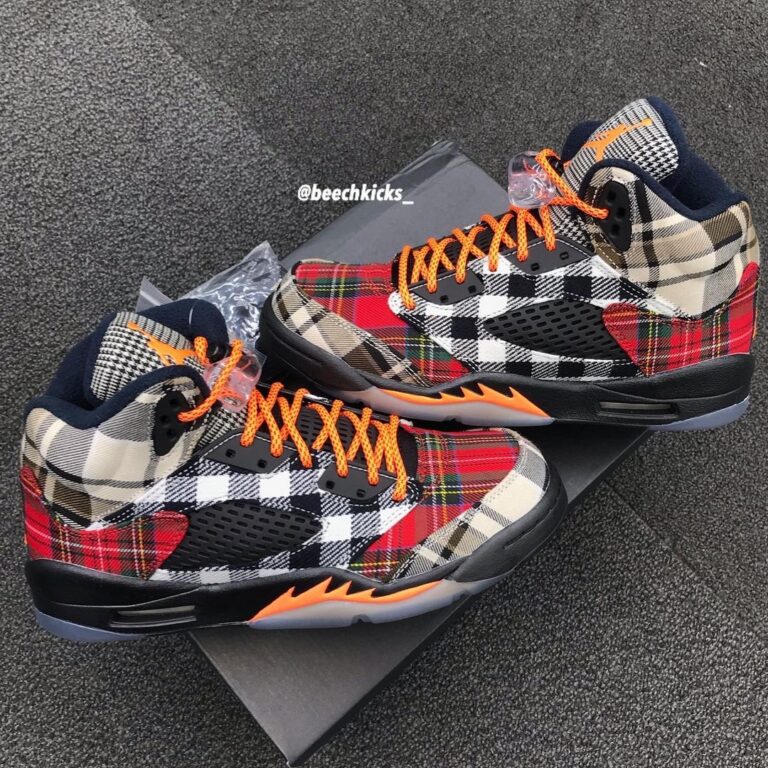 年末のプロモーション特価！ 発売予定】NIKE 10/20 国内 GS “Plaid RETRO 5 JORDAN AIR 靴