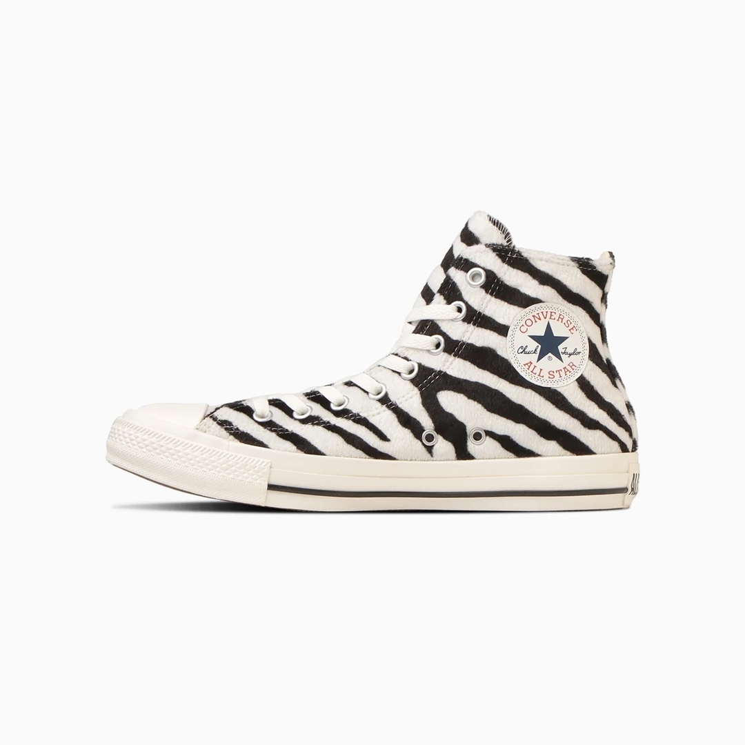 【国内 9/29 発売】ファー素材のゼブラ柄をアッパーに採用した CONVERSE ALL STAR ZEBRAFUR OX/HI (コンバース オールスター ゼブラファー)