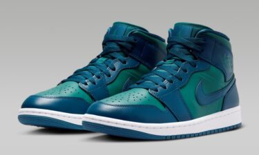 海外発売！ナイキ ウィメンズ エア ジョーダン 1 ミッド “スカイ J ティール” (NIKE WMNS AIR JORDAN 1 MID “Sky J Teal”) [BQ6472-301]