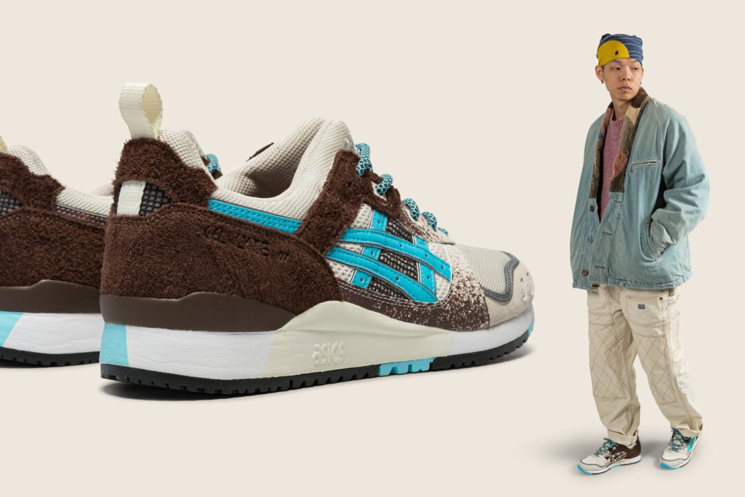 【10/27、11/4 発売予定】UP THERE × ASICS GELLYTE III “Kookaburra” (アップゼア アシックス ゲルライト 3 “ワライカワセミ”) [1201A970.100]