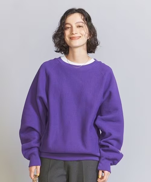 Champion x BEAUTY&YOUTH 別注 裏起毛リバースウィーブ ラグラン 