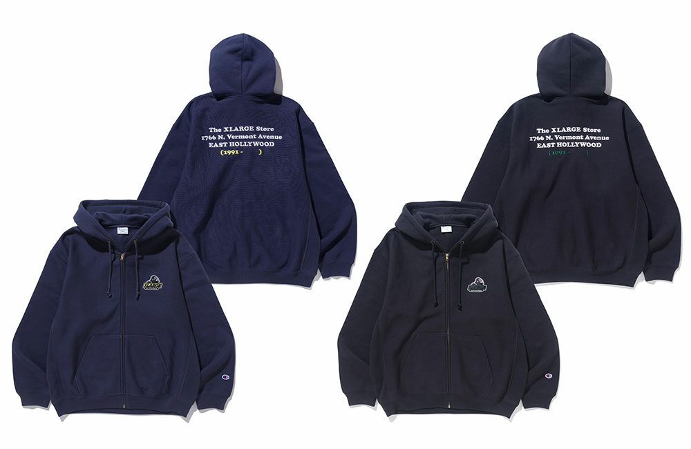 XLARGE × Champion コラボレーション最新作のREVERSE WEAVE スウェット3型が10/28 発売 ​(エクストララージ チャンピオン)