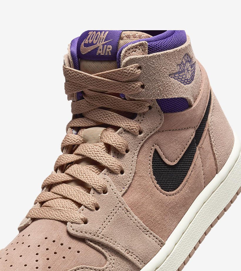 【国内 10/31 発売】ナイキ ウィメンズ エア ジョーダン 1 ハイ ズーム 2 “タン/パープル” (NIKE WMNS AIR JORDAN 1 HIGH ZOOM CMFT 2 “Tan/Purple”) [DV1305-200]