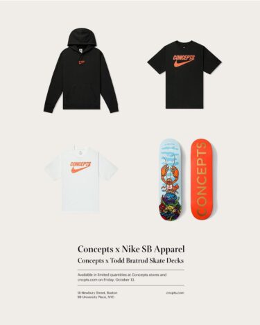 Concepts x NIKE SB 限定カプセルアパレルコレクションが海外 10/13 発売 (コンセプツ ナイキ SB)