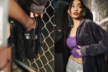 X-girl × PUMA コラボ SUEDE CLASSIC XXIとベロアフーディが11/3 発売 (エックスガール プーマ スエード)