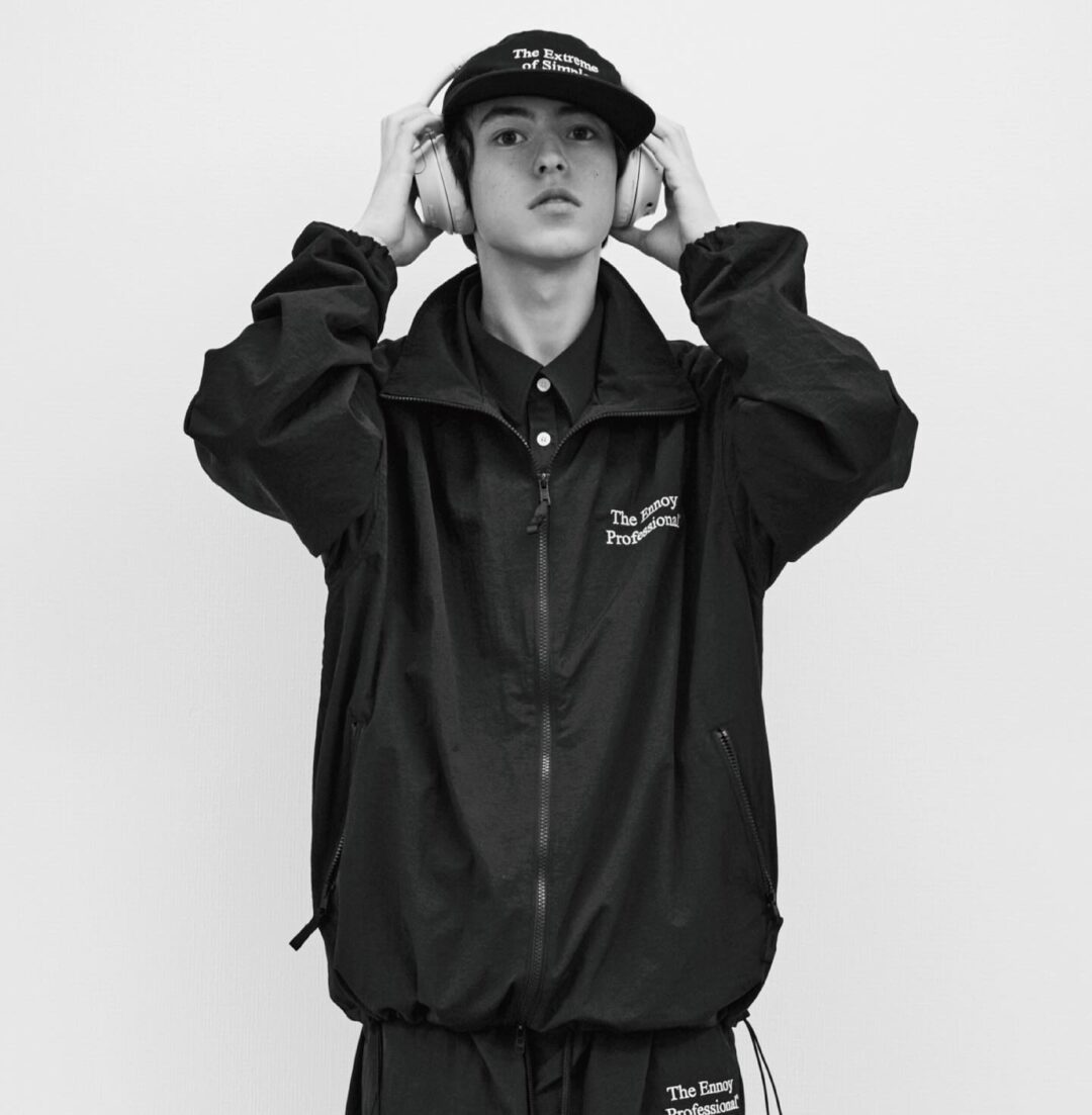 エンノイとスタイリスト私物　nylon track suit black L