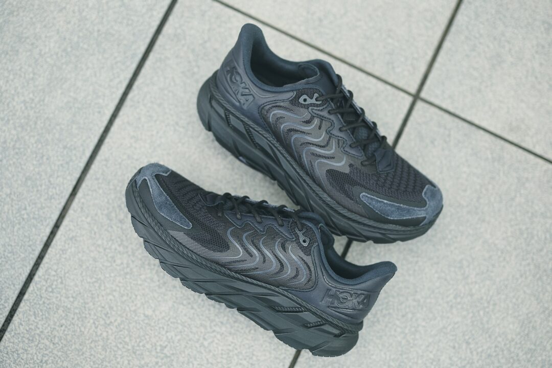 【国内 11/1 発売】HOKA ONE ONE CLIFTON LS “BLACK/ASPHALT” (ホカ オネオネ)