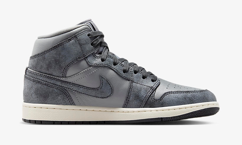 【2024年 2/9 発売】ナイキ エア ジョーダン 1 ミッド “ディストレステッドグレー” (NIKE AIR JORDAN 1 MID “Distressed Grey”) [FJ3448-001]