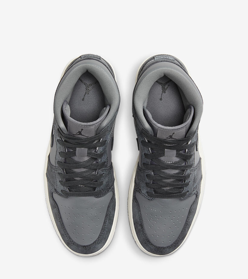 【2024年 2/9 発売】ナイキ エア ジョーダン 1 ミッド “ディストレステッドグレー” (NIKE AIR JORDAN 1 MID “Distressed Grey”) [FJ3448-001]