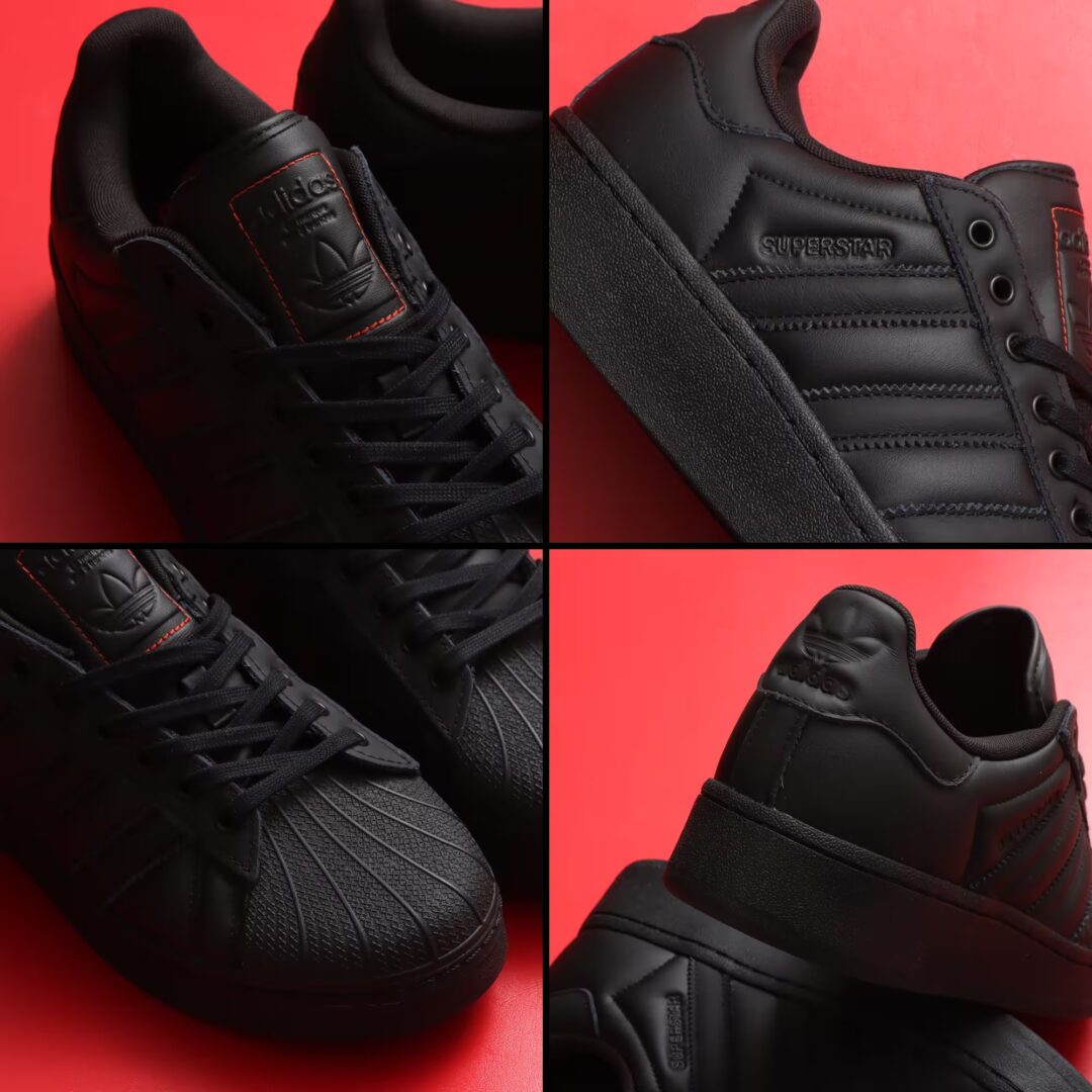 【国内 10/21 発売】atmos × adidas Originals SUPERSTAR XLG “Black” (アトモス アディダス オリジナルス スーパースター “ブラック”) [IF6290]