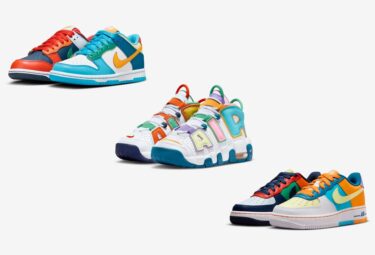 海外 11/3 発売予定！NIKE GS “What The” AIR FORCE 1 LOW/AIR MORE UPTEMPO/DUNK LOW (ナイキ "ワットザ" エア フォース 1 ロー/モア アップテンポ/ダンク) [FQ8348-902/FQ8363-902/FQ8368-902]