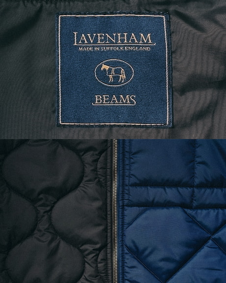 BEAMS × LAVENHAM コラボ第3弾からクレイジーパターンのキルティングジャケットが発売 (ビームス ラベンハム)