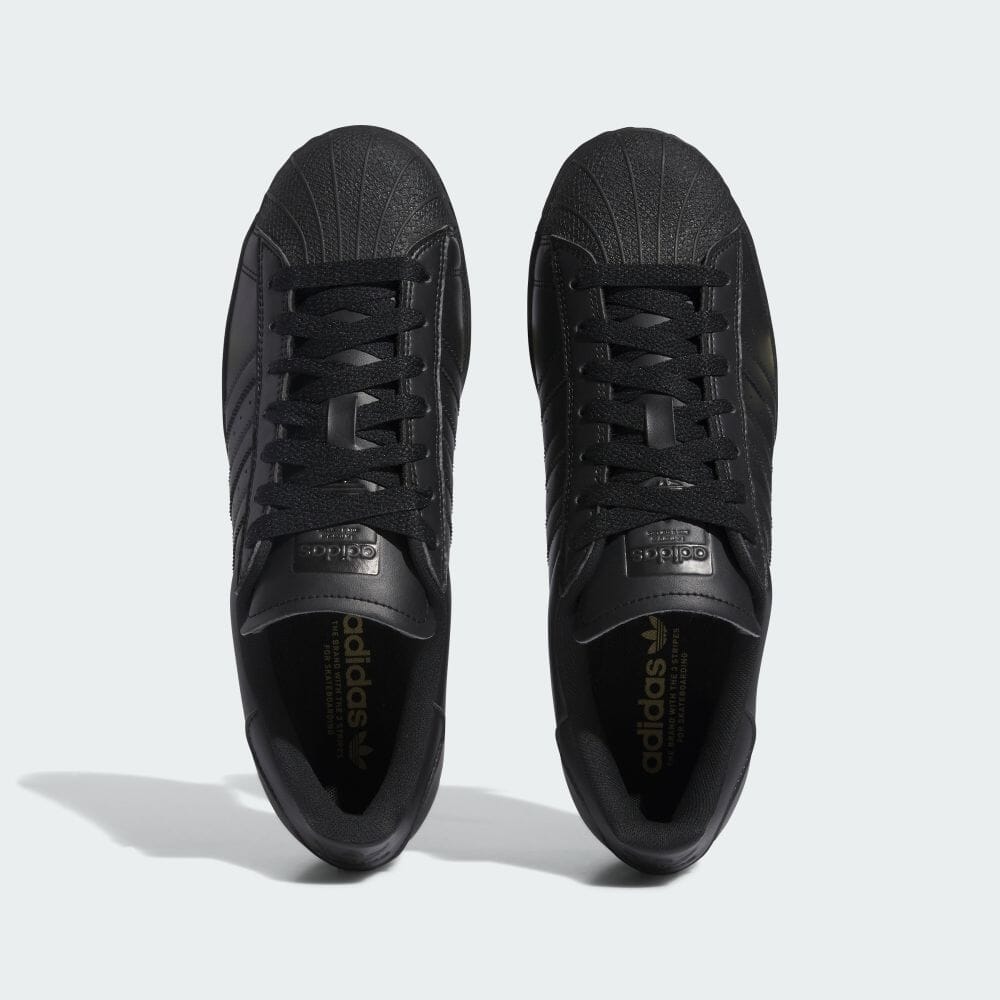 【国内 10/13 発売】スケートボード仕様のadidas Originals SUPERSTAR ADV “Black/Gold” (アディダス オリジナルス スーパースター ADV “ブラック/ゴールド”) [IG7576]