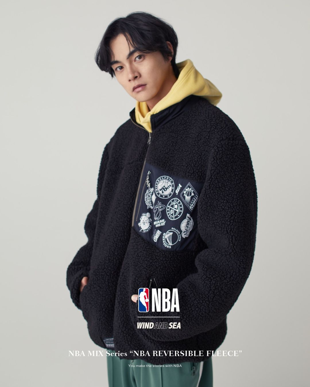 11/14 発売】WIND AND SEA × NBA Mix series “NBA REVERSIBLE FLEECE ...