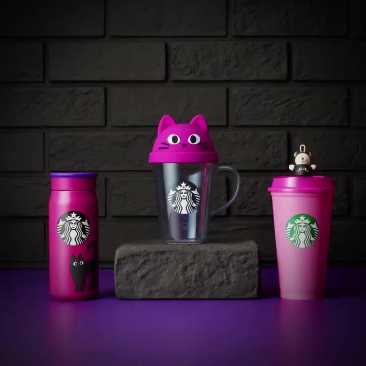 STARBUCKS 2023 Halloween ハロウィン】黒猫やゴーストが描かれた ...