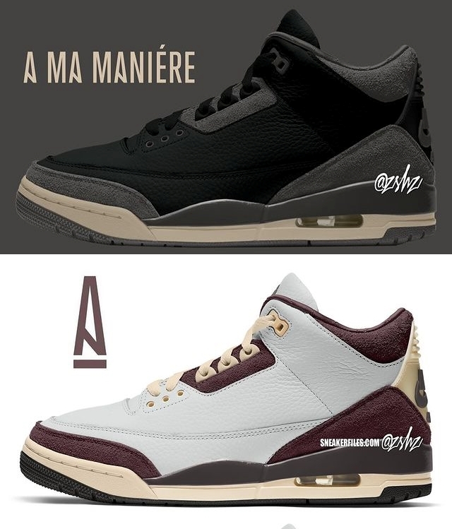 【国内 2024年 8/27 発売】A Ma Maniére × NIKE WMNS AIR JORDAN 3 OG SP “Black/Burgundy Crush” (ア マ マニエール ナイキ ウィメンズ エア ジョーダン 3 OG SP “ブラック/バーガンディクラッシュ”) [FZ4811-001/FZ4811-100]