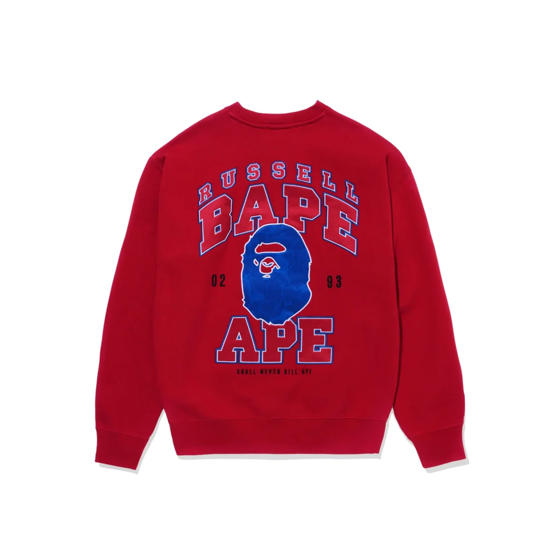 A BATHING APE × Russell Athletic コラボが10/28 発売 (ア ベイシング エイプ ラッセル・アスレチック)