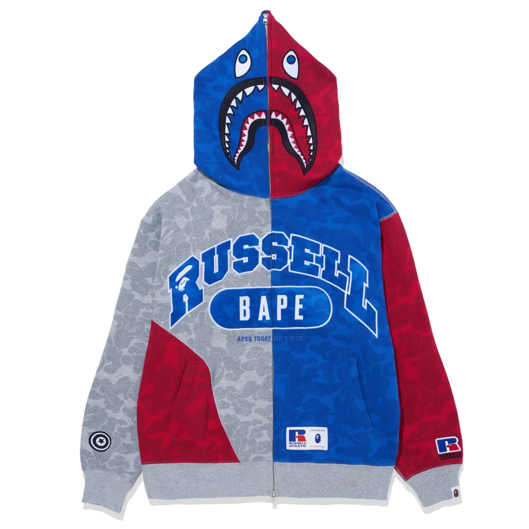 A BATHING APE × Russell Athletic コラボが10/28 発売 (ア ベイシング エイプ ラッセル・アスレチック)