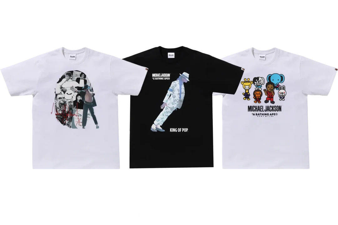 「キング・オブ・ポップ/マイケル・ジャクソン」× ア ベイシング エイプ コラボが10/28 発売 (A BATHING APE Michael Jackson)