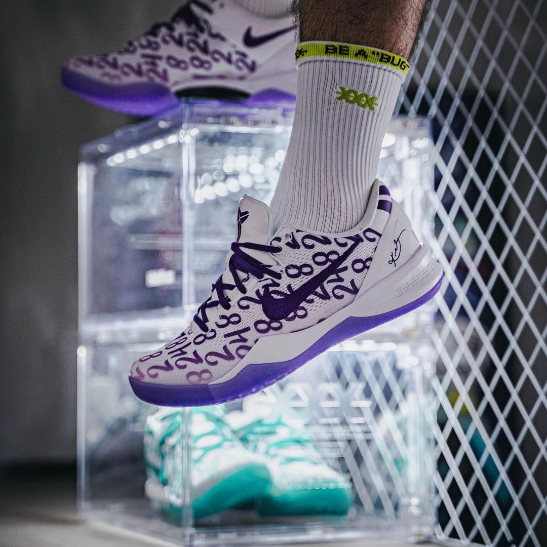 NikeZoom Kobe8 Protro White Court Purple