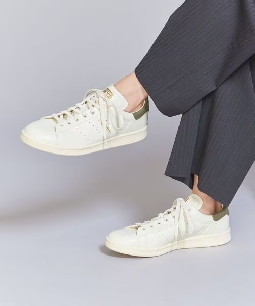 【国内 10/6 発売/先行予約】adidas Originals for BEAUTY&YOUTH STANSMITH LUX “White/Olive” (アディダス オリジナルス ビューティアンドユース スタンスミス ラックス “ホワイト/オリーブ”) [ID0985]