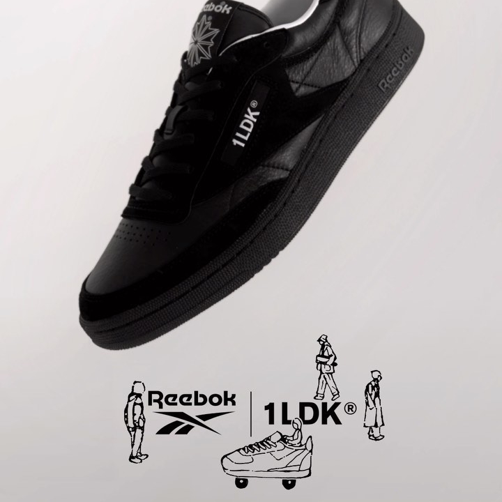 【国内 10/21 発売】REEBOK × 1LDK CLUB C 85 VINTAGE “Black” (ワンエルディーケー リーボック クラブ C 85 ビンテージ “ブラック”) [GD6944]