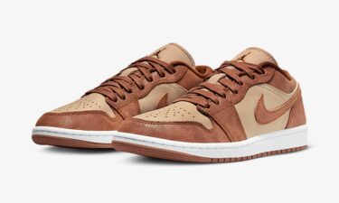 【2024年 2/9 発売】NIKE AIR JORDAN 1 LOW “Cracked Suede/Tan/Russet” (ナイキ エア ジョーダン 1 ロー “クラックドスエード/タン/ラセット”) [FJ3453-200]