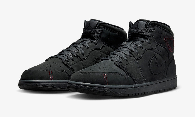 2024年 発売予定！ナイキ エア ジョーダン 1 ミッド "ブラックヌバック" (NIKE AIR JORDAN 1 MID "Black Nubuck") [FD8634-001]