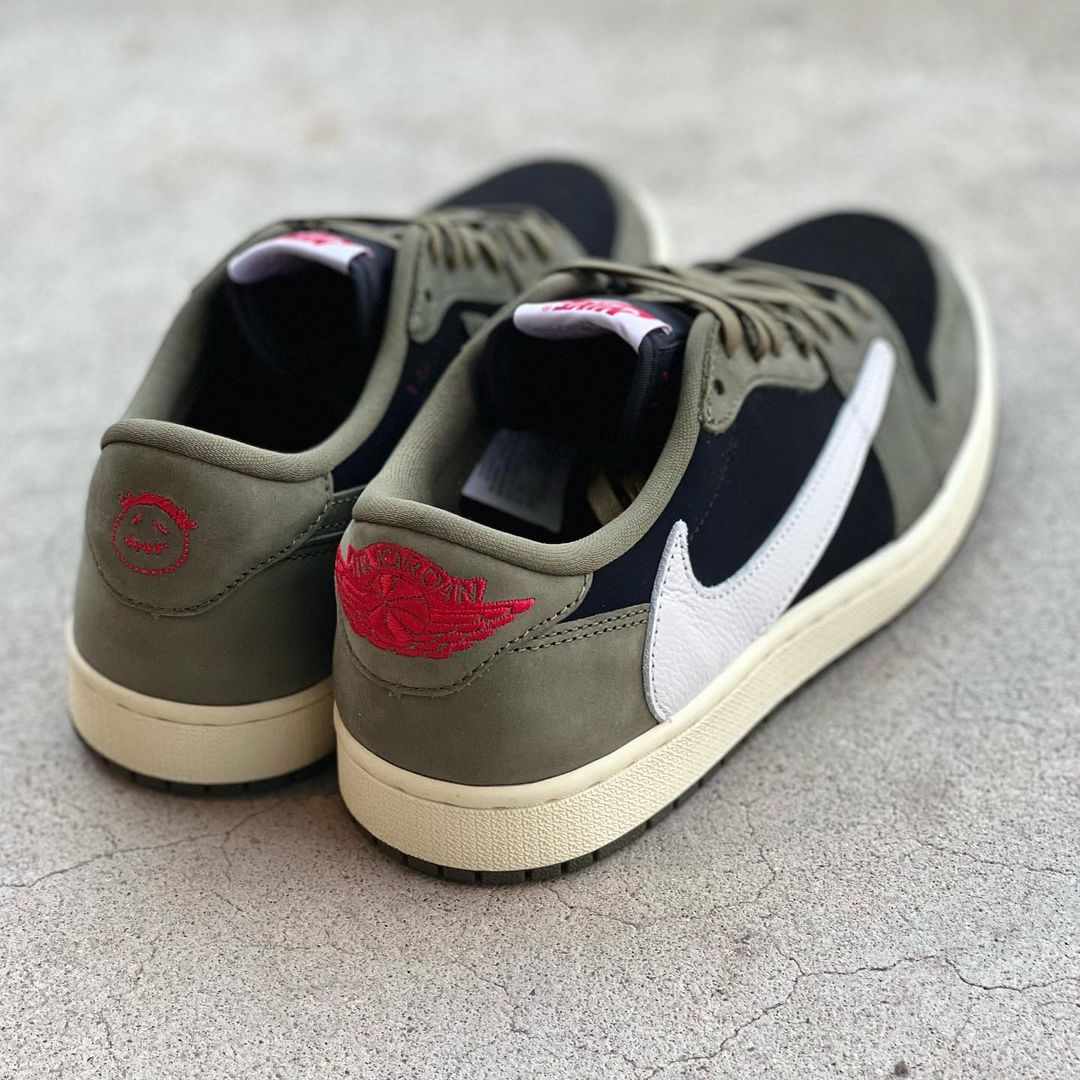 2024年 9/12 発売予定！トラビス・スコット × ナイキ エア ジョーダン 1 ロー OG “ブラック/オリーブ” (TRAVIS SCOTT NIKE AIR JORDAN 1 LOW OG “Black/Olive”) [DM7866-002]