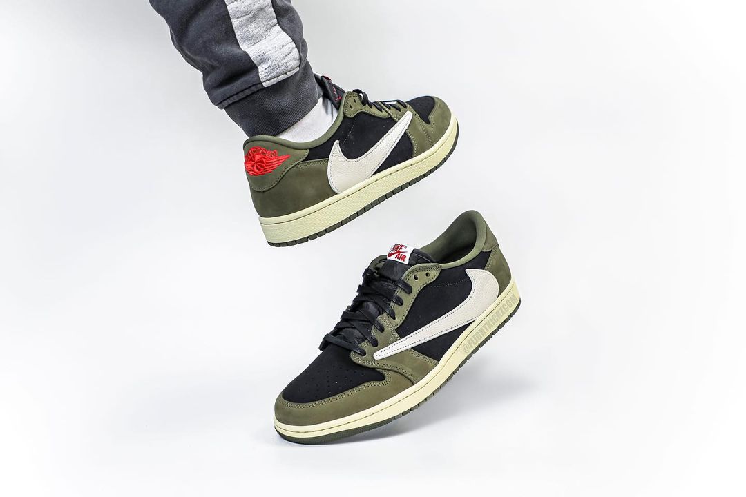 2024年 9/12 発売予定！トラビス・スコット × ナイキ エア ジョーダン 1 ロー OG “ブラック/オリーブ” (TRAVIS SCOTT NIKE AIR JORDAN 1 LOW OG “Black/Olive”) [DM7866-002]