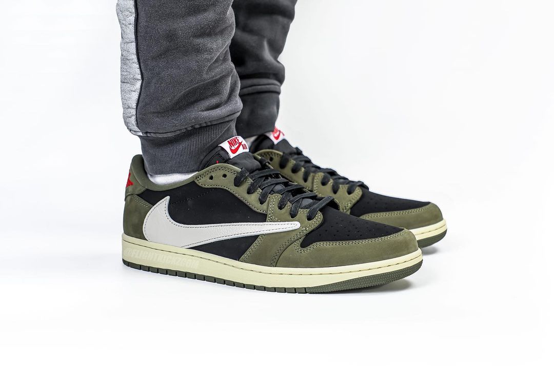 2024年 9/12 発売予定！トラビス・スコット × ナイキ エア ジョーダン 1 ロー OG “ブラック/オリーブ” (TRAVIS SCOTT NIKE AIR JORDAN 1 LOW OG “Black/Olive”) [DM7866-002]