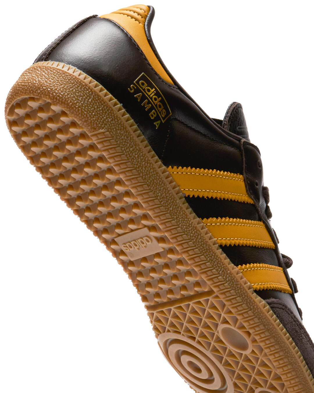 【国内 12/1 発売】アディダス オリジナルス サンバ OG “ダークブラウン/プリラブドイエロー” (adidas Originals SAMBA OG “Dark Brown/Preloved Yellow”) [IG6174]