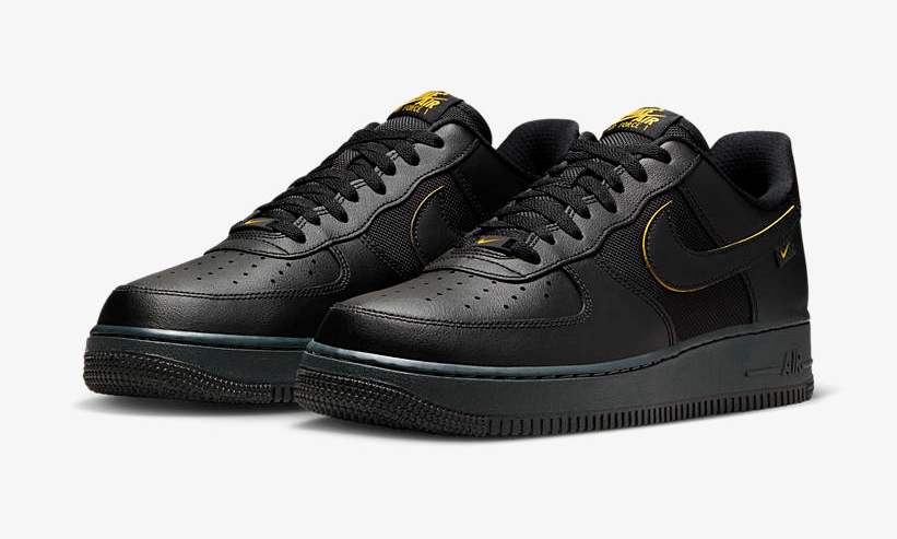 2024年 発売予定！ナイキ エア フォース 1 ロー “ブラック/イエロー” (NIKE AIR FORCE 1 LOW “Black/Yellow”) [FZ4617-001]