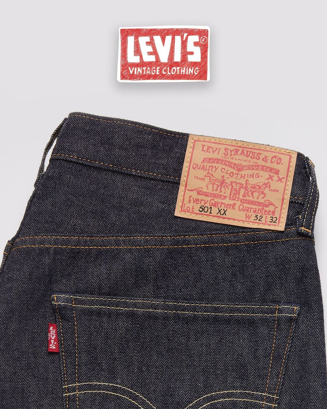 【11/29 先行 11/30 発売】手描きのLevi's︎︎ Vintage Clothing "1955 Hand-Drawn 501" Limited Edition (リーバイス ビンテージ クロッシング "ハンドドロー")