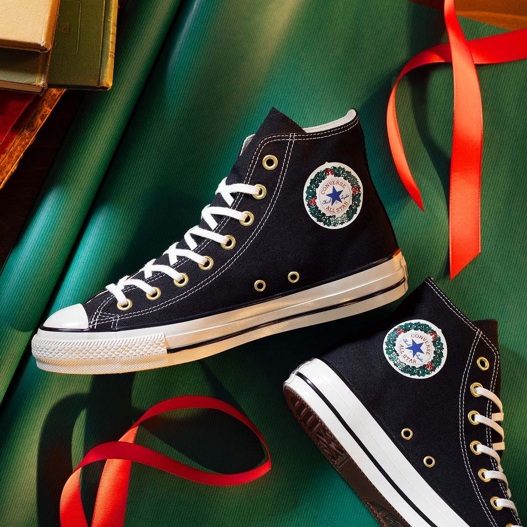 【発売中】アンクルパッチをクリスマスリースに変更した CONVERSE ALL STAR US CW HI (コンバース オールスター)