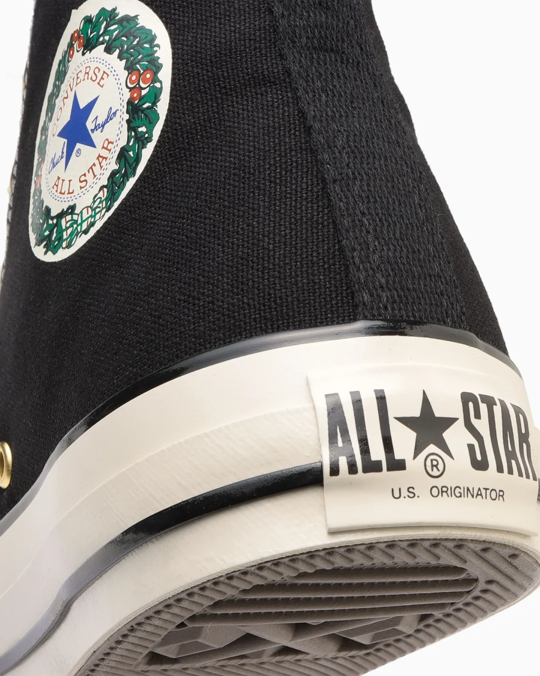 【発売中】アンクルパッチをクリスマスリースに変更した CONVERSE ALL STAR US CW HI (コンバース オールスター)