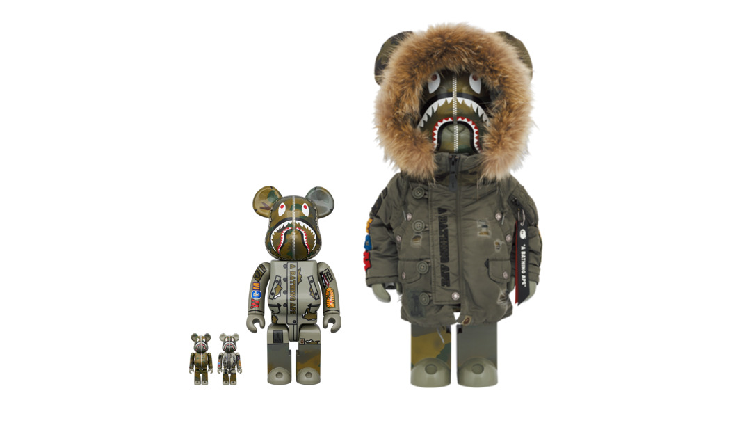 be@rbrick bape alpha 100% & 400%フィギュア