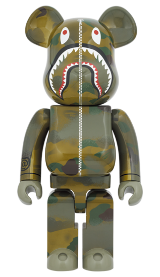 12月 発売予定！BE@RBRICK × A BATHING APE × ALPHA “CAMO SHARK 2023” 100% & 400%/1000% (ベアブリック ア ベイシング エイプ アルファ インダストリーズ)