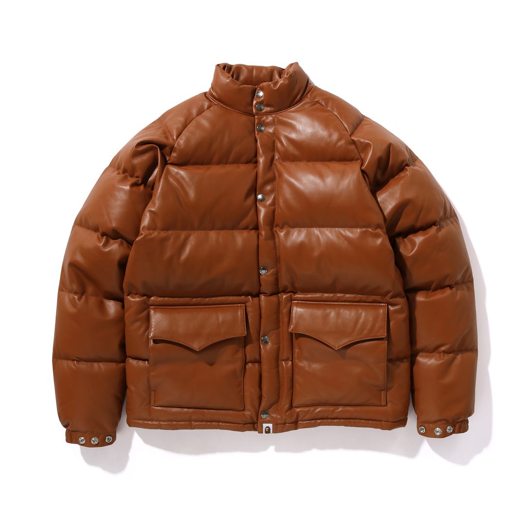 【2023年も再登場】キムタクが着用してたA BATHING APE LEATHER CLASSIC DOWN JACKETが11/11 から発売 (ア ベイシング エイプ)