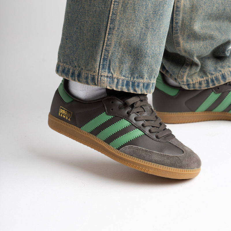 【国内 1/14 発売】アディダス オリジナルス サンバ OG “シャドーオリーブ/プリラブドグリーン” (adidas Originals SAMBA OG “Shadow Olive/Preloved Green”) [IG6175]