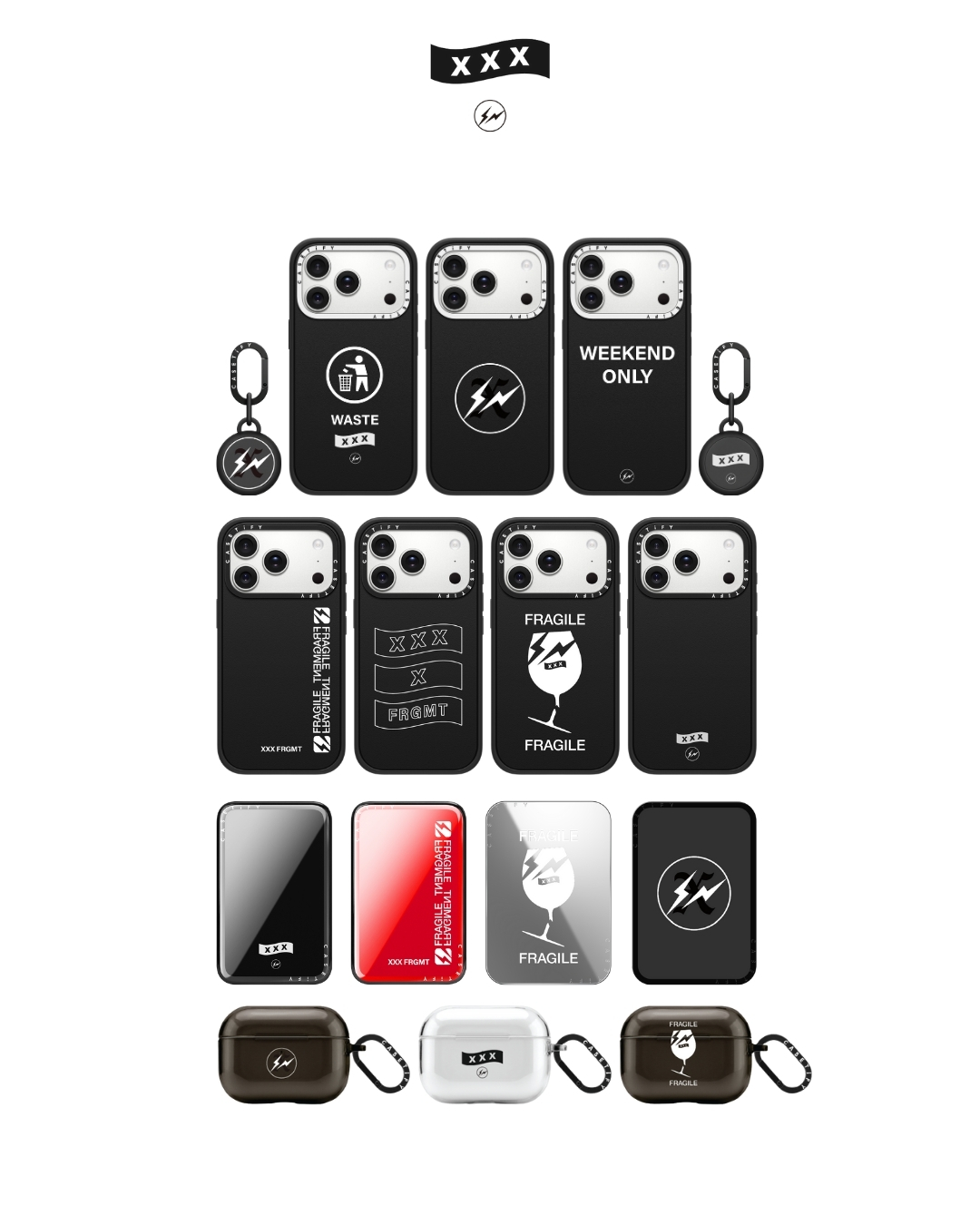 GOD SELECTION XXX x FRAGMENT x CASETiFY トリプルネームコラボが12/10 17:00 発売 (ゴッド セレクション XXX フラグメント 藤原ヒロシ ケースティファイ)