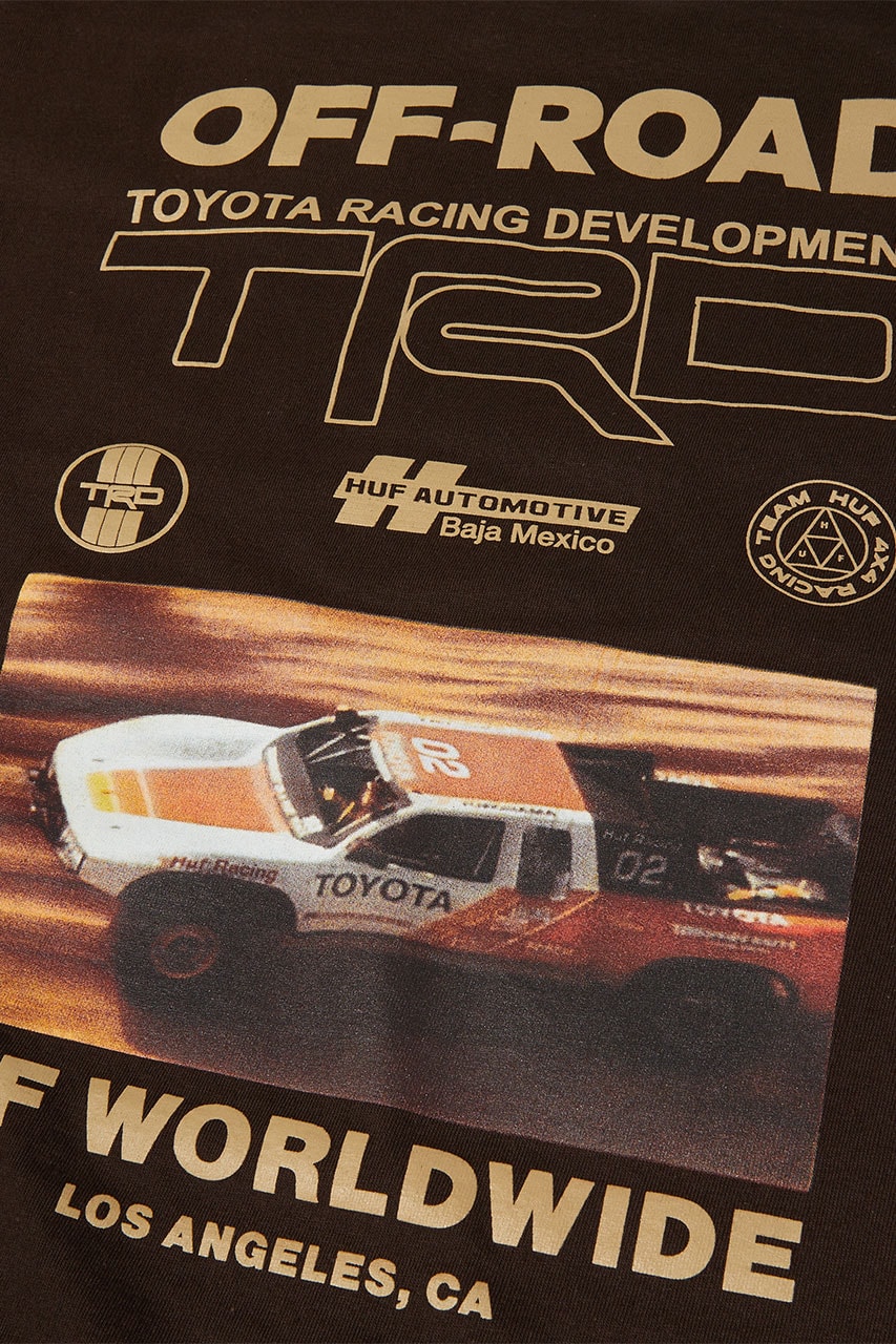 HUF × Toyota Racing Development コラボが国内 11/9 発売 (ハフ トヨタ レーシング)