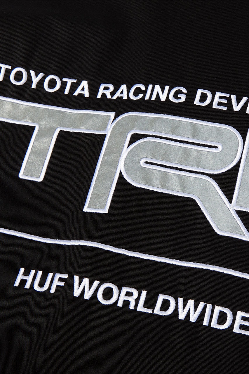 HUF × Toyota Racing Development コラボが国内 11/9 発売 (ハフ トヨタ レーシング)