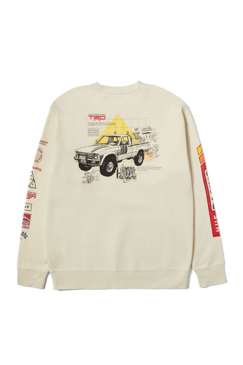 HUF × Toyota Racing Development コラボが国内 11/9 発売 (ハフ トヨタ レーシング)