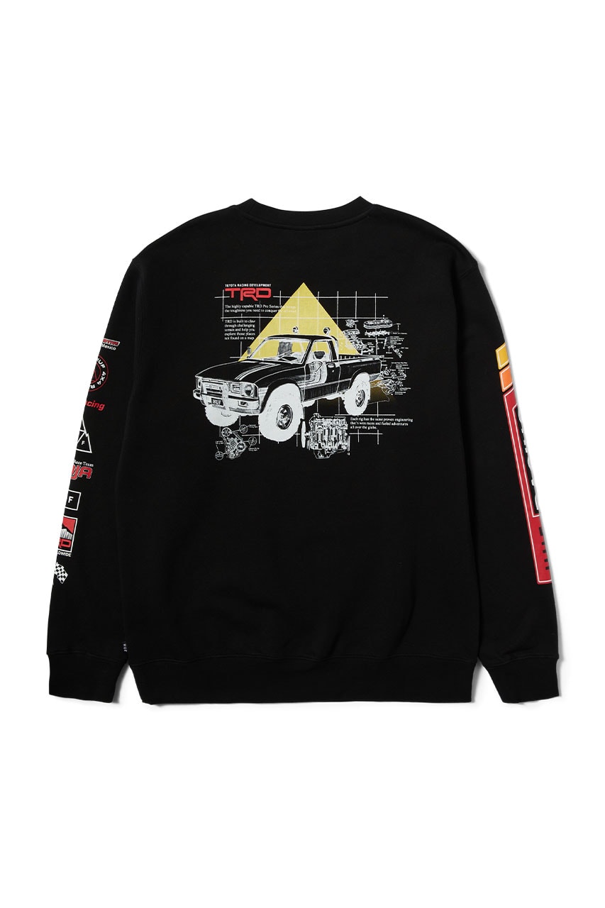 HUF × Toyota Racing Development コラボが国内 11/9 発売 (ハフ トヨタ レーシング)