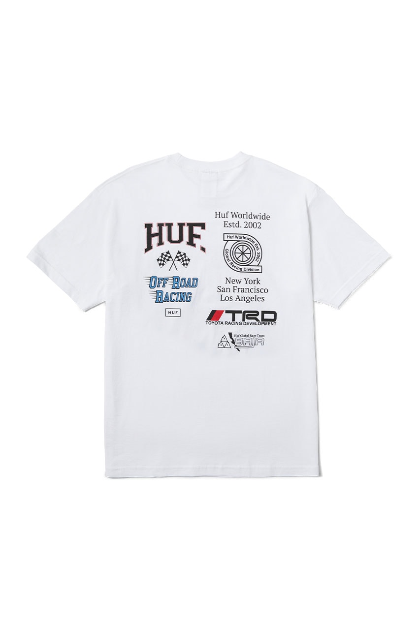 HUF × Toyota Racing Development コラボが国内 11/9 発売 (ハフ トヨタ レーシング)