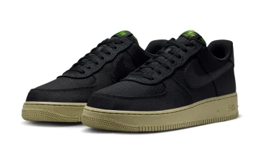 【2024年 2/7 発売】ナイキ エア フォース 1 ロー “ブラックキャンバス/バロックブラウン” (NIKE AIR FORCE 1 LOW “Black Canvas/Neutral Olive”) [FJ4160-001]