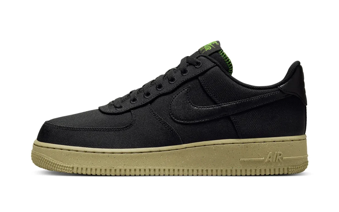 【2024年 2/7 発売】ナイキ エア フォース 1 ロー “ブラックキャンバス/バロックブラウン” (NIKE AIR FORCE 1 LOW “Black Canvas/Neutral Olive”) [FJ4160-001]