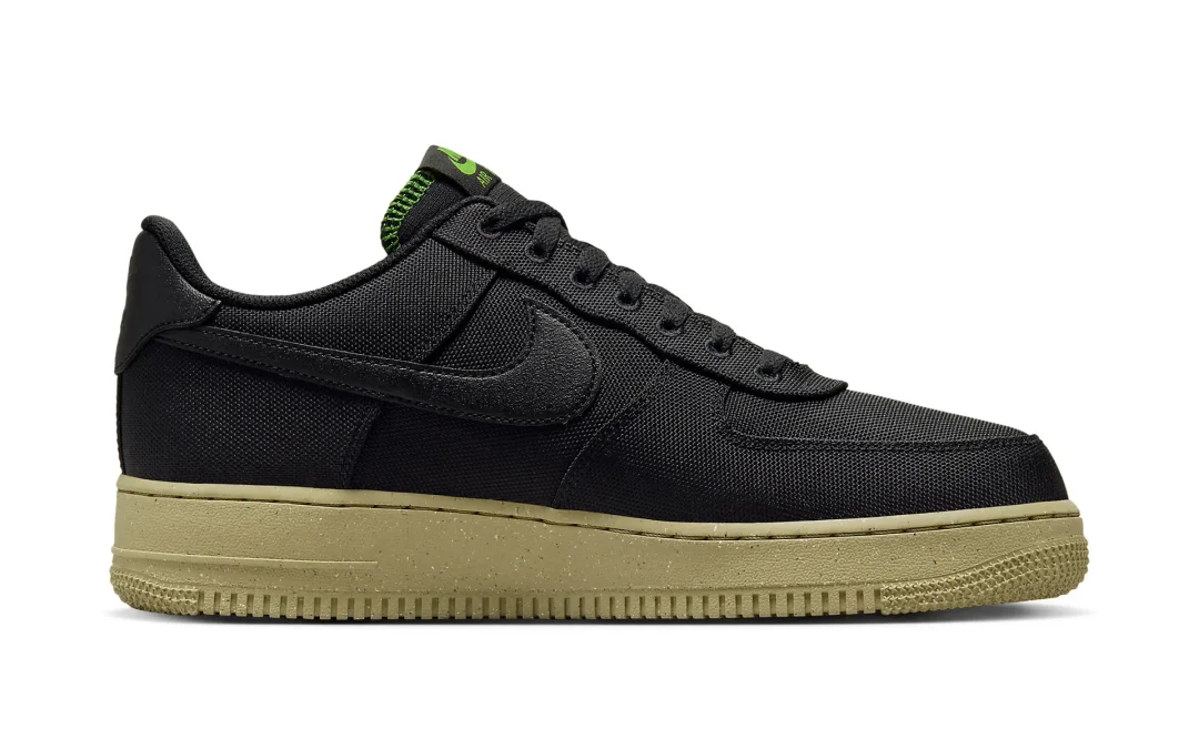 【2024年 2/7 発売】ナイキ エア フォース 1 ロー “ブラックキャンバス/バロックブラウン” (NIKE AIR FORCE 1 LOW “Black Canvas/Neutral Olive”) [FJ4160-001]